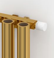 Отопительный радиатор Сунержа Кумир-0 EU50 правый 300х470 7 секций Золото арт-03-0351-3007 — фото 1, Радиаторы отопления