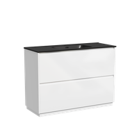 Товар: Тумба под раковину SANCOS Libra Floor напольная, 1190х450х840, c двумя ящиками оснащенными доводчиками, белый глянец , арт. арт-LB120F-1W - фото 7 Тумба под раковину SANCOS Libra Floor напольная, 1190х450х840, c двумя ящиками оснащенными доводчиками, белый глянец , арт. арт-LB120F-1W — фото 7, Тумбы под раковину