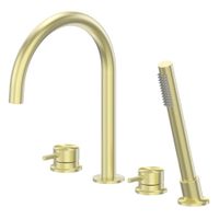 Товар: Смеситель ABBER Wasser Kreis 316 AF8113BG на борт ванны, золото брашированное - фото 1 Смеситель ABBER Wasser Kreis 316 AF8113BG на борт ванны, золото брашированное — фото 1, Смесители на борт ванны