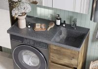 Раковина ЛОНДРИ 105, правая, графит 1A72223KLH21R — фото 5, Раковины