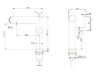 Смеситель ABBER Perfekte 316 AF8A10BG для раковины, золото брашированное — фото 3, Смесители для раковины