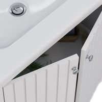 Тумба Lemark ROMANCE 80 см под 1 раковину, подвесная/напольная, 2-х дверная, цвет корпуса, фасада: Б арт-LM07R80T — фото 3, Тумбы под раковину