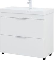 Товар: Тумба с раковиной Aquanet Ирис new 90 напольная 2 ящ. цв.белый глянец 00342094 - фото 13 Тумба с раковиной Aquanet Ирис new 90 напольная 2 ящ. цв.белый глянец 00342094 — фото 13, Тумбы с раковиной