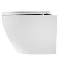 Унитаз подвесной Azario Blanco 360х490х360 безободковый, система слива "Торнадо", быстросъемное сиденье микролифт арт-AZ-9003WT — фото 10, Подвесные унитазы