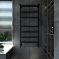 Полотенцесушитель электрический Grota Tela 530х1200 черный Tela 530х1200 RAL9005 EL — фото 3, Электрические полотенцесушители