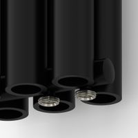 Отопительный радиатор Сунержа Эталон-00 EU50 1800х213 3 секции Матовый чёрный 31-0335-1803 — фото 2, Радиаторы отопления