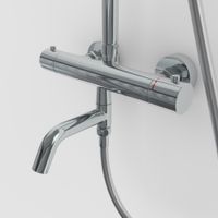 Душевая стойка BERGES KALISTO 3R с термостатом, хром арт-075021 — фото 7, Держатели для душа