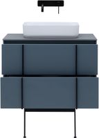 Тумба под раковину Allen Brau Reality 80 1.32005.BGM синий матовый — фото 6, Тумбы под раковину