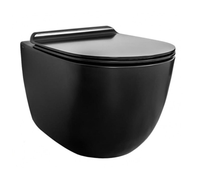 Унитаз SIMAS VIGNONI подвесной безободковый цвет черный VI18/F85.NE — фото 1, Подвесные унитазы