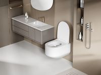 Унитаз ABBER Bequem AC1130 подвесной белый, безободковый, смыв торнадо — фото 4, Подвесные унитазы