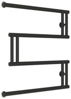 Полотенцесушитель водяной Сунержа High-Tech+ model "M" 600х600 Тёмный титан муар арт-15-4050-6060 — фото 4, Водяные полотенцесушители