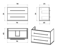 Тумба под раковину арт-П-Мод09080-011Пр — фото 6, Тумбы под раковину