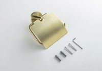 Товар: AQ4209BG ОБЕРОН бумагодержатель с крышкой, шлиф. золото - фото 2 AQ4209BG ОБЕРОН бумагодержатель с крышкой, шлиф. золото — фото 2, Держатели туалетной бумаги