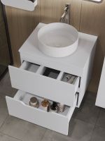 Товар: Orange Line тумба с раковиной подвесная 60 см, белый арт-Li-60TuwMDF+B09-360W - фото 2 Orange Line тумба с раковиной подвесная 60 см, белый арт-Li-60TuwMDF+B09-360W — фото 2, Тумбы с раковиной