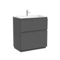 Тумба напольная SANCOS Folk Floor, 790х445х850, c двумя ящиками оснащенными доводчиками, Grey soft, арт. арт-FL80FGS — фото 5, Тумбы под раковину