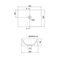 Раковина Scarabeo SKINNY накладная без перелива без отверстий цвет белый арт-5413 — фото 9, Раковины накладные
