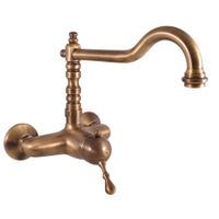 L402.5/28SM LABE - смеситель кухонный настенный, ЦВЕТ БРОНЗА — фото 1, Смесители для кухни