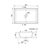 Раковина Scarabeo TEOREMA 2.0 накладная без перелива без отверстий цвет белый арт-5101 — фото 5, Раковины накладные