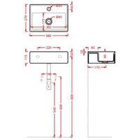 Раковина Artceram Scalino подвесная/накладная с одним отверстием цвет белый SCL0050100 арт-SCL005 01 00 — фото 2, Раковины подвесные