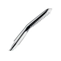 Ручной душ, Hansgrohe, PuraVida, размер душевого диска, мм-150, форма-прямоугольная, количество режимов-1, тип струи-RainAir, цвет-хром арт-28558000 — фото 1, Лейки для душа