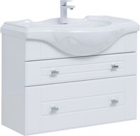 Тумба под раковину Aquanet Рондо 85 белый глянец арт-00304289 — фото 10, Тумбы под раковину