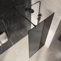 Товар: Душевая перегородка Niagara Nova (100х200) черный матовый,стекло рифленое/тонированное,1 место арт-NG-481-10FBLACK - фото 5 Душевая перегородка Niagara Nova (100х200) черный матовый,стекло рифленое/тонированное,1 место арт-NG-481-10FBLACK — фото 5, Душевые перегородки