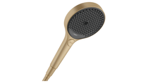 Ручной душ, Hansgrohe, Rainfinity, размер душевого диска, мм-132, форма-круглая, количество режимов-3, тип струи-PowderRain, Intense PowderRain, MonoRain, цвет-шлифованная бронза арт-26864140 — фото 1, Лейки для душа