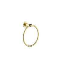 Полотенцедержатель SANCOS Base, кольцо, брашированное золото, PVD покрытие, арт. арт-SC9029BG — фото 1, Полотенцедержатели