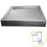 Поддон для душевой кабины 700х700х140 тип 2 арт-ПДДК700_700_140тип2 — фото 1, Стальные душевые поддоны