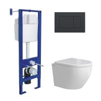 Товар: Комплект BERGES: инсталляция АТОМ 410 кнопка Atom черная Soft Touch, унитаз OKUS Rimless 49 см, сиденье дюропласт микролифт, быстросъём арт-043396 - фото 9 Комплект BERGES: инсталляция АТОМ 410 кнопка Atom черная Soft Touch, унитаз OKUS Rimless 49 см, сиденье дюропласт микролифт, быстросъём арт-043396 — фото 9, Комплекты унитаз + инсталляция