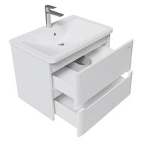 Тумба подвесная "АДЕЛЬ-НОРМА-70 см" с 2-я ящ. белая (ум. Aдель-70) арт-107017 — фото 3, Тумбы под раковину