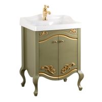 IMPERO База L61xH74xP48 см. д/раковины 60 см, 2 двери, цвет: OLIVA 25968 — фото 1, Тумбы под раковину