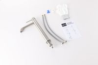 Смеситель ABBER Wasser Kreis 316 для накладной раковины, сталь брашированная арт-AF8111BST-L — фото 2, Смесители для раковины