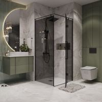 Товар: Душевое ограждение Niagara Nova NG-2831-34BLACK (90х90х195) квадрат,черный матовый,дверь распашная,стекло тонированное,1 место - фото 3 Душевое ограждение Niagara Nova NG-2831-34BLACK (90х90х195) квадрат,черный матовый,дверь распашная,стекло тонированное,1 место — фото 3, Квадратные душевые уголки