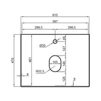 Столешница La Fenice Granite Black Olive Light Lappato Terra 60 см, черная FNC-VS03-TER-60 — фото 2, Консоли