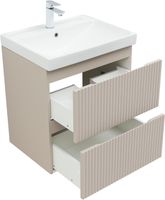 Тумба под раковину Aquanet Джейн (Flat) 60 бежевый арт-00343975 — фото 4, Тумбы под раковину