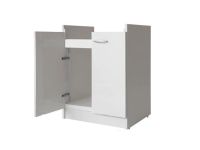 Тумба HATRIA SPECIALS напольная для хозяйственной раковины цвет белый арт-YXNW01 — фото 1, Тумбы под раковину