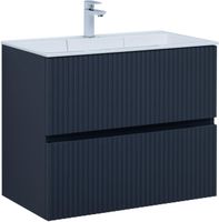 Тумба с раковиной Aquanet Джейн 80 цв.маренго (раковина Фортуна) 00332524 — фото 1, Тумбы с раковиной