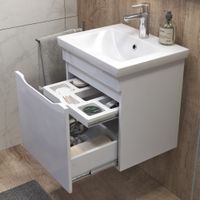 Тумба под раковину VIGO Grani 50 подвесная белый (028 белый) — фото 3, Тумбы под раковину