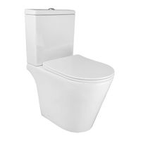 Унитаз-компакт Azario Flin 365х590х790 напольный, безободковый с быстросъемным сиденьем микролифт арт-AZ-1363C — фото 1, Напольные унитазы