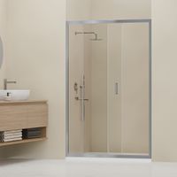 Душевая дверь RGW CL-14 150x185, профиль хром, стекло прозрачное, арт-32091415-11 — фото 3, Раздвижные душевые двери