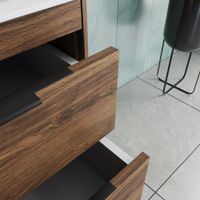 База под раковину Chiara 2D 600 подвесная, 2 выкатных ящика soft-close, C.Oak арт-VMC-2C2600CO — фото 9, Тумбы под раковину