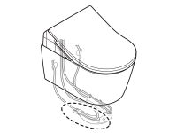 Мини шаровой кран 3/8" для Washlet арт-SP515011B — фото 2, Комплектующие для туалета