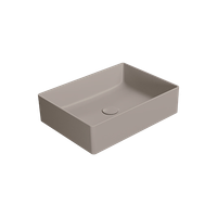 Товар: раковина накладная KUBE X 50x37 без перелива серый беж матовый арт-942905 - фото 2 раковина накладная KUBE X 50x37 без перелива серый беж матовый арт-942905 — фото 2, Раковины накладные