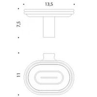 Мыльница COLOMBO DESIGN LUNA настенная цвет хром арт-B0101 — фото 2, Мыльницы