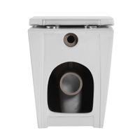 Унитаз ABBER Bequem AC1111T приставной белый, безободковый, смыв торнадо — фото 13, Напольные унитазы