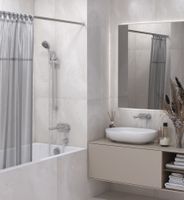 Карниз Карниз для ванной Сунержа прямой / L 1800 Без покрытия 00-3015-1800 — фото 1, Карнизы для ванной