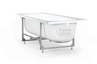Товар: DONNA VANNA Ванна стальная 160x70x40 cм. с каркасной подставкой, без ранта, белая орхидея, ВИЗ DV-67901 - фото 1 DONNA VANNA Ванна стальная 160x70x40 cм. с каркасной подставкой, без ранта, белая орхидея, ВИЗ DV-67901 — фото 1, Стальные ванны