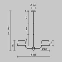 Подвесной светильник Maytoni арт-MOD360PL-06BS — фото 7, Подвесные светильники