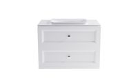 Товар: Тумба Классик 100 с 2ящ белый мат. с раковиной Ретро бел гл. и столешницей Solid бел гл. арт-4631177714450 - фото 2 Тумба Классик 100 с 2ящ белый мат. с раковиной Ретро бел гл. и столешницей Solid бел гл. арт-4631177714450 — фото 2, Тумбы с раковиной